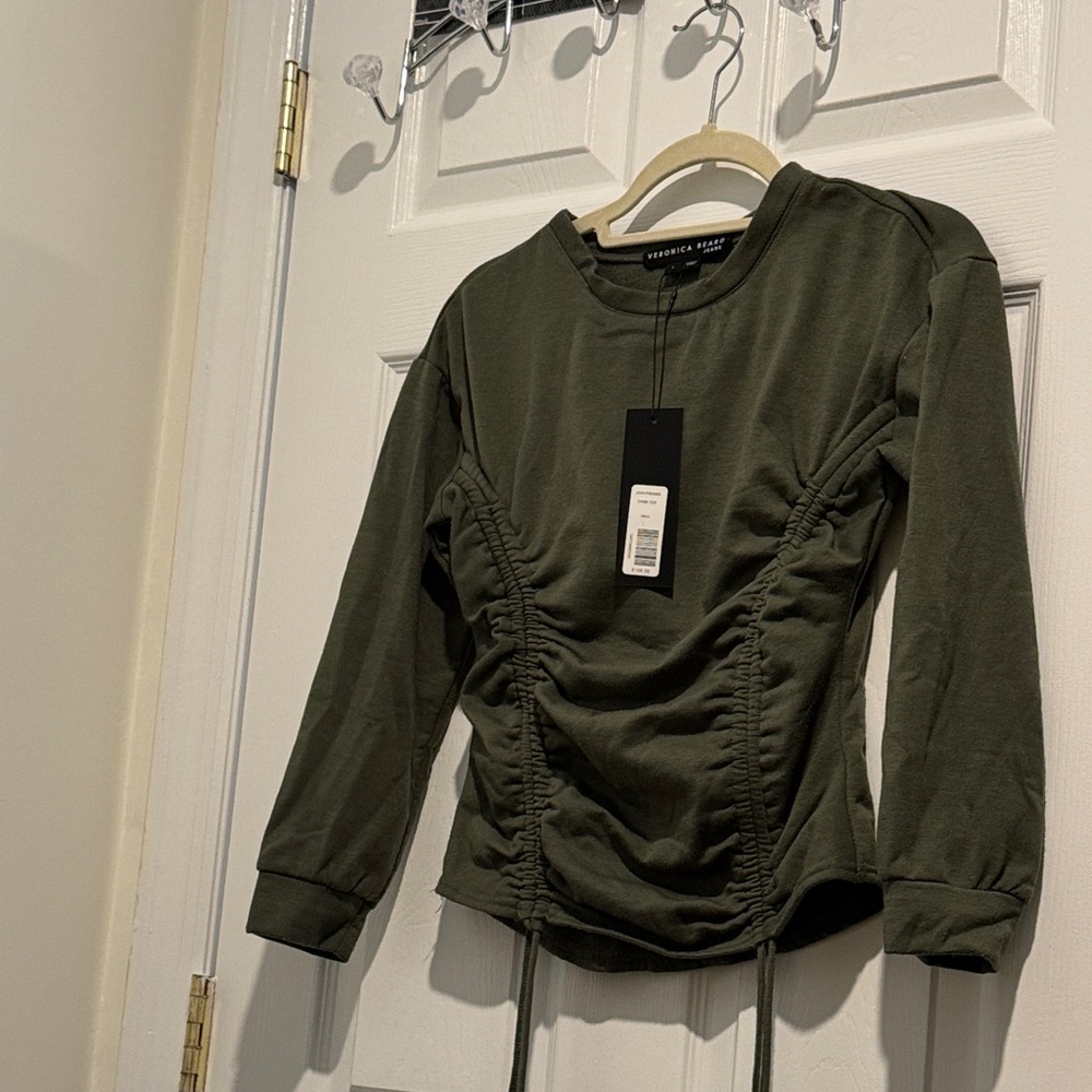 Veronica beard Fawn top Moss XS
